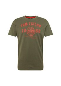 Tom Tailor, Herren T-Shirt, Dunkelgrün