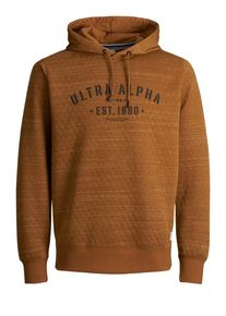Jack & Jones JACK & JONES, Herren Sweatshirt, Braunmeliert / Schwarz