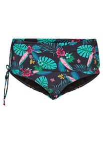 JUNAROSE, Damen Print Bikini-Höschen, Blau / Pink / Schwarz
