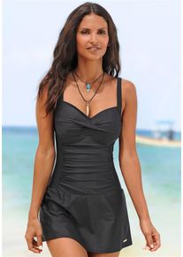Lascana, Damen Badeanzugkleid, Schwarz