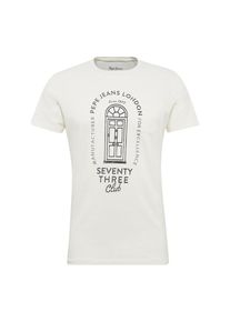 Pepe Jeans, Herren T-Shirt 'Willy', Schwarz / Weiß