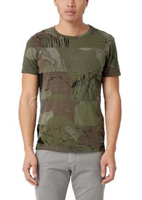 Q/S Designed By, Herren T-Shirt, Brokat / Hellgrün