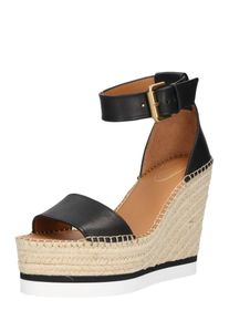 See by Chlo&eacute; SEE BY CHLOE, Damen Sandale 'SB26152', Beige / Schwarz