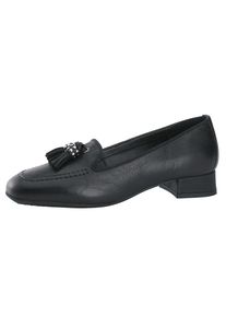 Heine, Damen Slipper, Schwarz