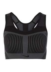 Nike, Damen Sport BH 'Wo's Nike FE/NOM Flyknit High Support Sports Bra', Dunkelgrau / Schwarz