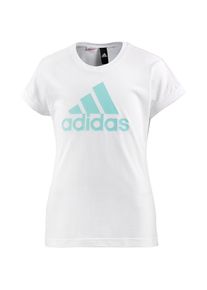 adidas Performance, Mädchen T-Shirt, Aqua / Weiß
