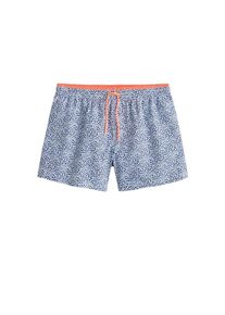Mango Man, Herren Badehose 'Florin2', Navy / Koralle / Wei&szlig;