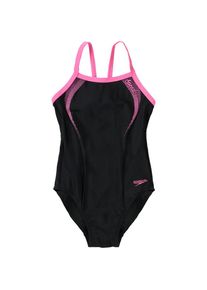 Speedo, Mädchen Badeanzug 'SPORTS', Pink / Schwarz