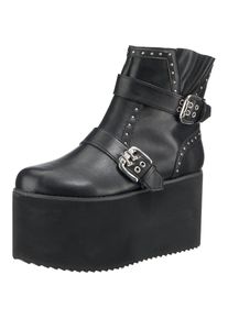 Buffalo, Damen Plateau-Stiefeletten, Schwarz
