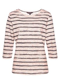 NAVIGAZIONE, Damen Shirt, Nachtblau / Pastellrot / Weiß