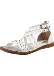A.S.98, Damen Riemchensandalen, Weiß