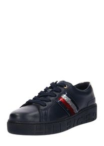 Tommy Hilfiger, Damen Sneaker 'TOMMY SEQUINS', Navy / Grau / Rot