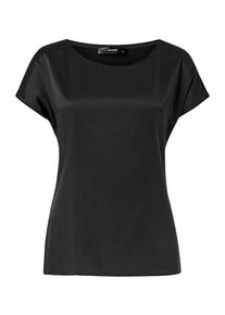 Hallhuber, Damen Seidenshirt, Schwarz