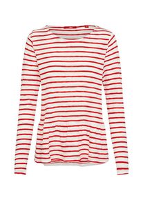 s.Oliver RED LABEL, Damen Langarmshirt, Rot / Wei&szlig;