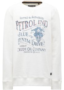PETROL INDUSTRIES, Sweater, Taubenblau / Koralle / Schwarz / Wei&szlig;
