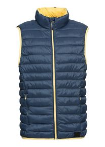 Blend, Herren Weste, Blau / Gelb