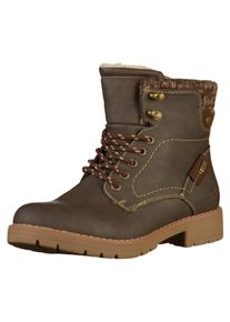 Tom Tailor, Damen Stiefelette, Braun