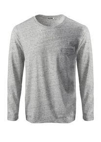 PHYNE, Herren Longsleeve, Graumeliert