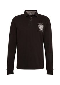 Tom Tailor, Herren Poloshirt, Taupe / Schwarz