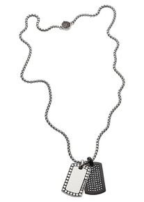 Diesel, Herren kette, Basaltgrau / Silber