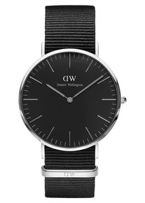 Daniel Wellington, Herren Uhr 'Cornwall DW00100149', Schwarz / Silber
