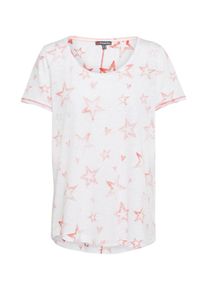 Street One, Damen T-Shirt, Rot / Weiß