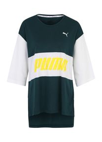 Puma, Damen Sport-Shirt 'Modern Sports Boyfriend Tee', Gelb / Dunkelgrün / Weiß