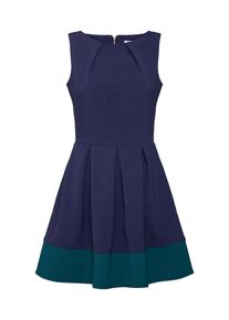 Closet London, Damen Cocktailkleid, Navy / Gr&uuml;n