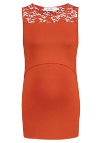 Queen mum, Damen Still-Top, Dunkelorange