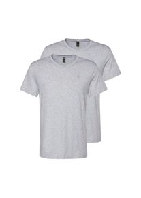 G-Star Raw, Herren T-Shirt 'Base HTR' im 2er Pack, Grau