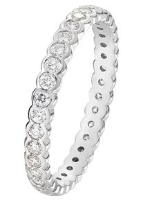 Christ, Damen Diamonds Ring '60142513', Silber / Wei&szlig;