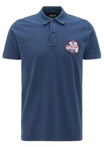 PETROL INDUSTRIES, Herren Poloshirt, Blau / Wei&szlig;