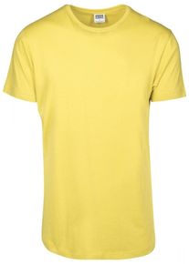 Urban Classics, Herren T-Shirt 'Shaped Long Tee', Gelb