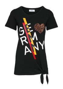 Heine, Damen Druckshirt 'Germany', Schwarz