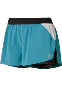 Reebok, Damen Shorts 'One Series', Himmelblau / Schwarz / Weiß