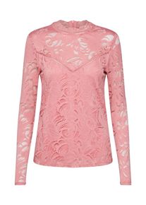 Vila, Damen Spitzenshirt 'Vistasia', Rosa