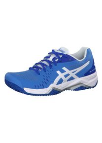asics, Damen Tennisschuhe 'Gel-Challenger 12 Clay', Blau / Wei&szlig;
