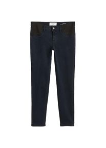 Violeta by Mango, Damen Jeans 'Felicity', Dunkelblau / Schwarz