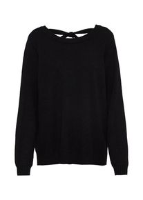 Vila, Damen Pullover, Schwarzmeliert
