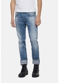 Replay, Herren Jeans 'GROVER FORT DENIM', Blue Denim