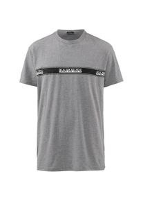 Napapijri, Herren T-Shirt, Graumeliert