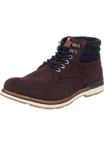 Tommy Hilfiger, Herren Stiefeletten 'Rover 2B', Kobaltblau / Dunkelbraun / Weiß