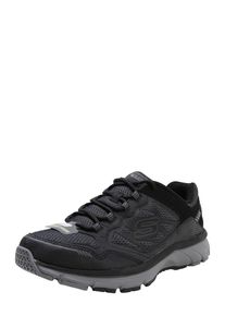 Skechers, Herren Sneaker mit Lederbesatz, Schwarz