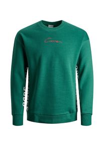 Jack & Jones JACK & JONES, Herren Sweatshirt, Grasgrün / Rot / Weiß