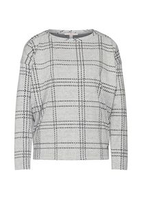 Esprit, Damen Sweatshirt, Hellgrau / Schwarz