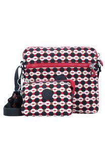 Kipling, Damen Umhängetasche 'Foxwell Duo', Rot / Schwarz / Weiß