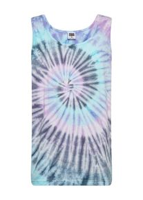 Urban Classics, Herren Top 'Spiral Tie Dye Tank', Hellblau / Lila