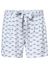 Fransa, Damen Shorts, Hellblau / Weiß