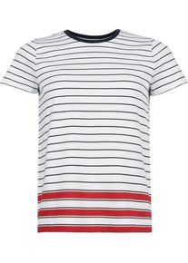 Tommy Hilfiger, Damen T-Shirt, Nachtblau / Rot / Wei&szlig;