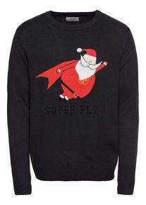 Jack & Jones JACK & JONES, Herren Pullover 'JORSNOWMAN', Rot / Schwarz / Wei&szlig;